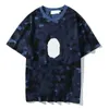 new Mens T Shirts Clothes Womens fashion clothing Luminous Graphic Tees Multicolor Camouflage Print Shirts Panel Couples tee