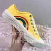 Premium Designer Trend Patchwork Kolor Rainbow Girl Canvas Wygodne buty na cookie buty