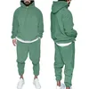 Męskie dresy męskie męskie odzież sportowa jogging sportowa odzież sportowa Spodnie Street Wear Hoodie Solid Color Wool Wool Sports Suit Men DIY