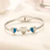 S2x0 Brazalete Boutique 925 Pulsera chapada en plata Diseñador Brazalete de lujo Oro de 18 quilates Regalo de amor de boda Joyería romántica de invierno para mujer