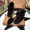 Dress Shoes Casual Shoe Walk Flats Suede Leather Fur Inside Winter Driving Luxury Design Open Mens Women Mocassin Casual Shoes 36-47