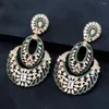 Dangle Earrings Siscathy Noble and Elegant Cubic Zircon Drop Women Arabic Wedding Party Anniversary Jewelly's Day Gift