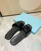 Summer Women Spring Slipper Casual Slide Bech Shoes Flat Open Toe Black Patent äkta
