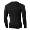 Herr t-shirts torr passform kompression skjorta män rashgard fitness långa ärmar löpande skjorta män gym t shirt fotboll tröja sportkläder sport tight 230413