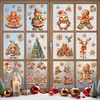 Adesivos de janela Adesivos Adesivos Árvore de Natal Cartoon Gingerbread Man Adesivo Sala de estar Quarto Parede Corredor Varanda Fundo Decorat Autoadesivo 231110