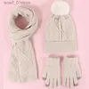 Hats Scarves Sets 2023 hiver hommes femmes chapeau écharpe Gs ensemble mâle femme Bonnet tricoté chapeaux écharpe ensembles en plein air homme chaud en peluche Cs chapeau écharpeL231111