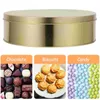 Storage Bottles 3 Pcs Food Container Candy Tin Holiday Tins Box Supplies Festival Biscuit Containers Tinplate Cookie