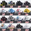 4s Kinderschoenen 4 Basketbalschoen Zwarte kat Peuter Sneakers TD cool grijs Universiteit Blauw gefokt Jongens Meisjes BasketBall Pour Enfants Atletisch Outdoor met doos