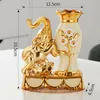 Vasos Estilo Europeu Cerâmica Golden Vase Arranjo de jantar Acessórios para decoração de casa Criativo Vasos de elefante dourado 230413