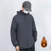 New ke Couples Vestes d'hiver Hommes Femmes Chaud Coton Rembourré Manteaux Noir Gris Extérieur Casual Manteau matelassé Fermeture Éclair Coupe-Vent À Capuche Avec Fourrure Chaleur Polaire Sweats À Capuche