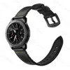 Andra modetillbehör 20mm 22mm rem för Samsung Galaxy Watch 4 44mm 40mm Correa 3 Gear S3 Frontier Leather Armband Amazfit Bip Gts 2 3 GTR 3 2 Band J230413