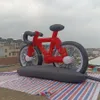 Decorazione per esterni Bicicletta gonfiabile Mockup Promozione pubblicitaria Modello da corsa per negozio di biciclette o competizione