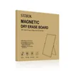 Whiteboards STOBOK Magnettafel Doppelseitige persönliche Desktop-Tischplatte Weißer Planer Erinnerung mit Ständer für Schulbüro 230412