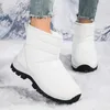 quality Boots Autumn Winter New Snow Women's Mid Sleeve Thick Plush Waterproof Warm Cover Footwear Cotton Shoes Large