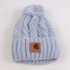 Carharttlys Bonnet Chapeau Designer Qualité Originale Automne Et Hiver Nouvelle Boule De Laine Tricot Chapeau En Peluche Épaissie Pâte Frite Torsades Chapeau De Laine Couleur Unie Pour Hommes Et Femmes