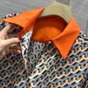 Kvinnor Blusar Top End Women Fashion Silk Long Sleeve All Match Blus Elegant Lady Office Work Basic Turn-Down Collar Slime Shirts