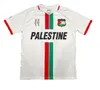 2023 2024 Palestine Soccer Jerseys Black Center Stripe (Rouge / Vert Anglais) Chemise de football War Justice March Uniforme de football