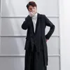 Men's Suits Summer Men Blazer Jacket Black Personality Suit Spring Loose Stage Performance Costume Yamamoto Male Casual Outerwear