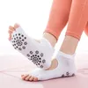 Athletic Socks Full Toe Yoga Cotton Silicone Non-slip Women High Quality Pilates Low-ankle Open