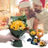 Decorative Flowers Fake Sunflower Bouquet Attractive Thicker Petals Non-Withering Wedding Setting Supplies For Home
