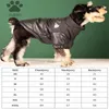 Warm Dogs Jackets Dog Face Designer Dog Apparel Winter Thick Windproof Pets Clothes 4 Colors High Quality Schnauzer French Bulldog Black