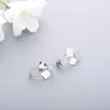 Boucles d'oreilles Han Hao en argent sterling S925 avec diamant vintage à la mode pour femme