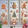 Adesivos de janela Adesivos Adesivos Árvore de Natal Cartoon Gingerbread Man Adesivo Sala de estar Quarto Parede Corredor Varanda Fundo Decorat Autoadesivo 231110