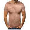 メンズTシャツ勇敢な男性用特大の筋肉3Dプリントストリートウェアヒップホップファッションパーソナリティハラジュクカジュアル