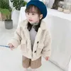 Cappotto Moda Neonata Ragazzo Giacca invernale Spessa lana di agnello Neonato Bambino Caldo Pecora come Capispalla Cotone 18Y 231113