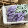 Flores decorativas romântico provence lavanda flor seda artificial grão simulação de plantas aquáticas casamento decoração para casa