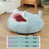 Cat Beds Bed Round Plush Warm House Soft Pet Dog Semi-Enclosed For Small Dogs Cats Nest Cushion Sleeping Sofa