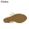 Top Fashion Summer Wedges Sandalen vrouwen open teen casual enkelband dames platform hoge hakken schoenen maat 35-42 230306