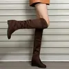 Boots GAOKE Woman's High Boots Shoes Fashion Women Over The Knee High Boots Autumn Winter Bota Feminina Thigh High Boots AA230412