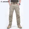 Pantaloni da uomo IX9 97% cotone da uomo Pantaloni cargo tattici militari da uomo Pantaloni da combattimento SWAT Pantaloni da uomo casual molte tasche Pantaloni in cotone elasticizzato 230413