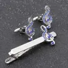 Cuff Links New Fashion Cards A Tie Clip musical note Cufflink For Men Golden Crystal Tie Collar Pin Jewely Wedding Gift J230413