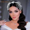 Hair Clips DZ084 Handmade Rhinestones Wedding Tiara Crystal Bridal Headpieces Headwear Women Jewelry Bridesmaid Accessories