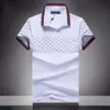 Designer 2022 Men Luxury Poloshirts Brand Clothes Summer Casual Polo Fashion Snake Bee Print broderi T Shirt High Street Mens Polos M-3XL 2SE5