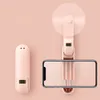 Handheld Mini Fan Portable USB Rechargeable 1200mAh Small Pocket Fan with Power Bank