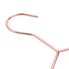 Hängare 17 tum vuxen tung tunga starka rosguldkläderrock med hack (förpackning med 10)