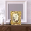 Frames Antique Po Frame Decorative Embossed Elegant French Tabletop Wall Hanging for Home Decoration Bedroom Wedding Gift Ideas 231113