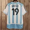 Argentina Retro Futebol Jerseys Maradona Kempes Batistuta Riquelme KUN AGUERO AIMAR Vintage Camisa de Futebol 1978 1986 1994 1998 2000 2001 2002 2006 2010 2014 777