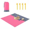 Outdoor Pads Beach Blanket Portable Sand-Proof Waterproof Mat Picnic For Travel Hiking Camping 82.68" X 78.74"