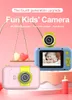 Barnkamera med flip-up-objektiv för selfie-video, HD Kids Digital med 32 GB-kort, idealisk födelsedagsleksak för 3-8 år gamla barnflickor pojkar