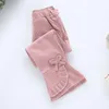 Jeans Fashion Sping Autumn Kids Trousers Corduroy Bow-knot Flared Solid Girls Pants Children Clothing Girl Warm