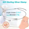 Anklets ChainSpro Womens S925 Sterling Silver Justerbar Anklet Ankle Armband Summer Foot Smycken Rostfritt stål/Guldpläterad CP906 Q231113