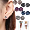 Stud Earrings Magnetology Lymphvity Germanium Non Piercing Acupressure Magnet Ear Studs Women Men Crystal Magnetic Earring