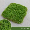 Fleurs décoratives Herbe Artificielle Simulation Mousse Pelouse Gazon Faux Tapis Vert Intérieur Extérieur DIY Fée Jardin Paysage Décoration de La Maison