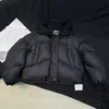 Parkas en duvet pour femmes de styliste 23 automne/hiver, nouveau Style polyvalent décontracté et paresseux, col haut, épaule en fil, doudoune 9ROY