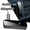 Yeni AUX 5.0 Adaptör 3.5mm Jack Kablosuz Ses Alıcı Handfree Bluetooth Araç Kiti Telefon Otomatik Verici N3P6