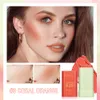 makeup stick blush cream blusher waterproof moisturizer 3 colors pink red orange for eyes lips and checks luxury facial make up